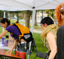 Volunteers at Trans March